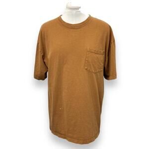 Dickies X-Large Brown Cotton T-Shirt With Pocket
